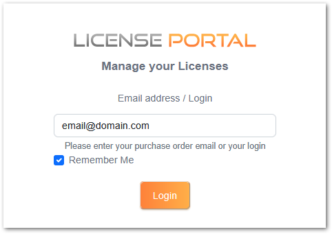 license portal