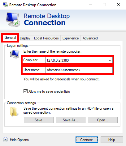 Portable Client Generator mstsc general rdg configuration 1