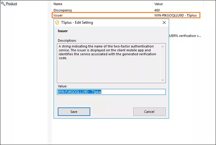 Two-Factor-Authentication twofa admin advanced issuer