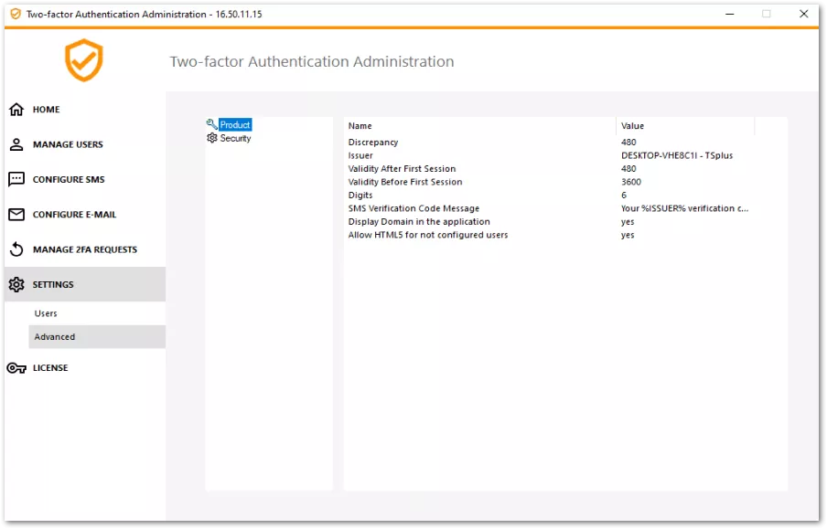 Two-Factor-Authentication twofa admin advanced