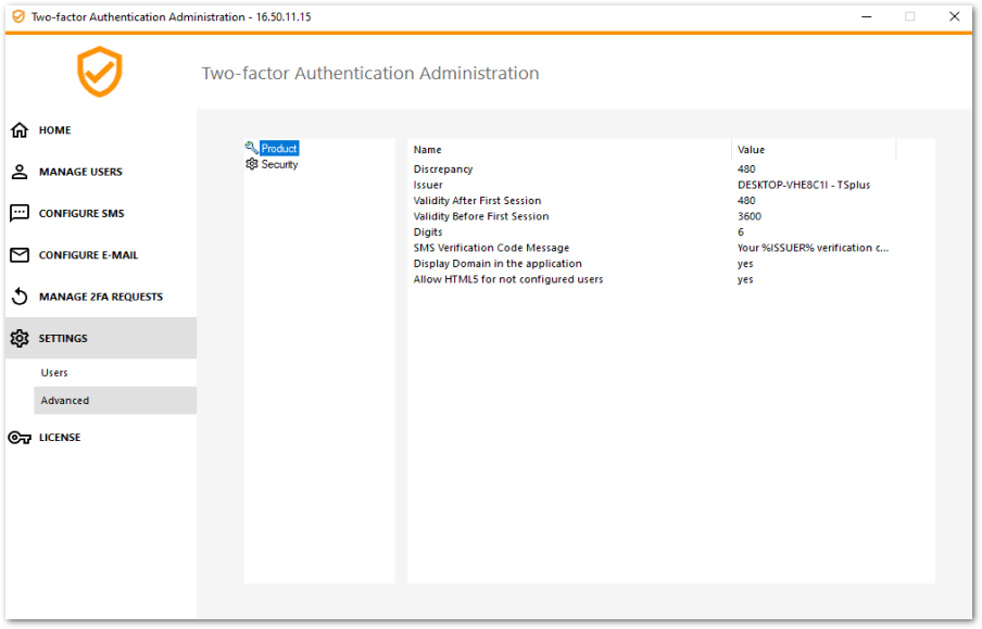 Two-Factor-Authentication twofa admin advanced