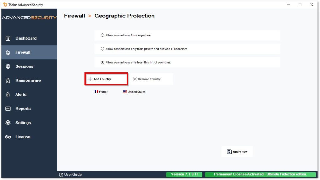 Homeland Access Protection homeland add