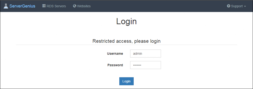 login