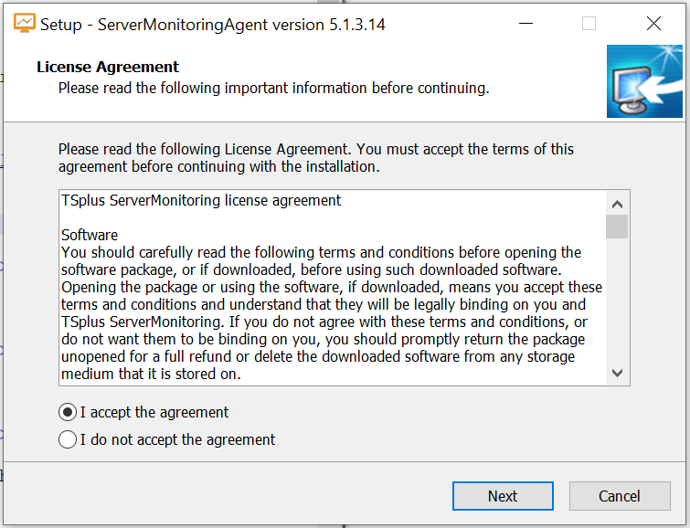 setup-Server Monitoring Agent