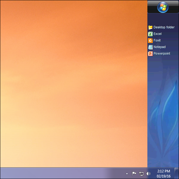 taskbar bluetheme