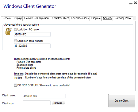 clent generator