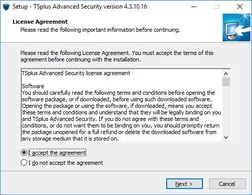 Setup TSplus Advanced Security