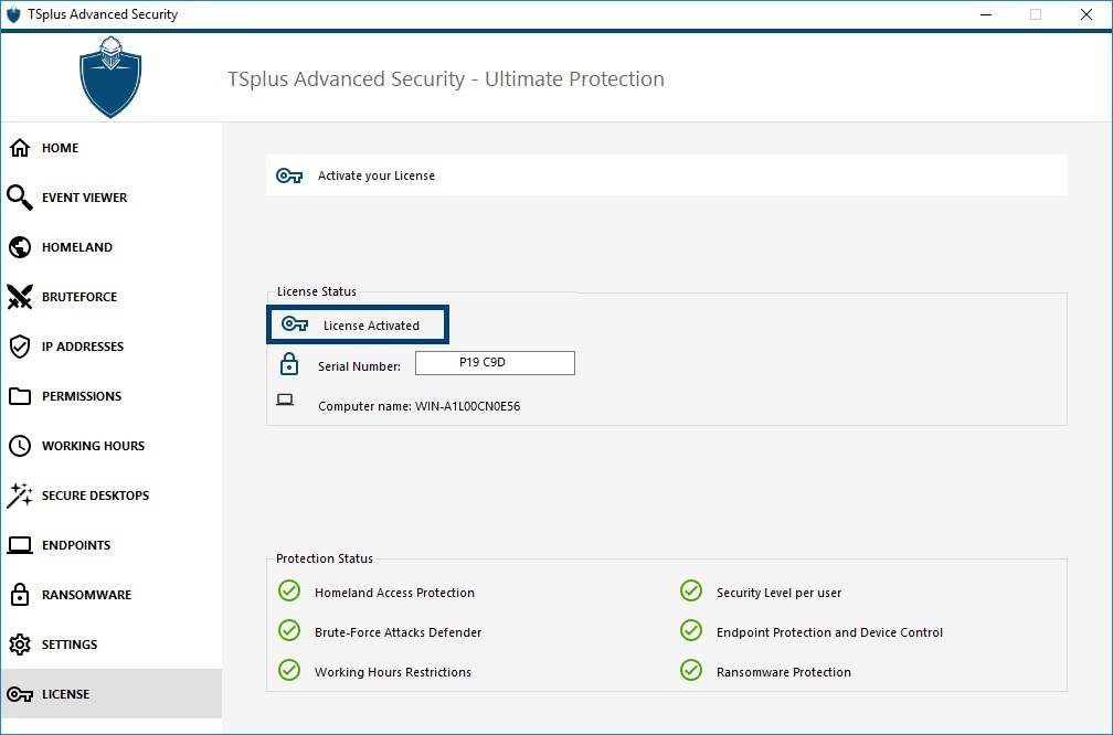 license-activated- Advanced Security
