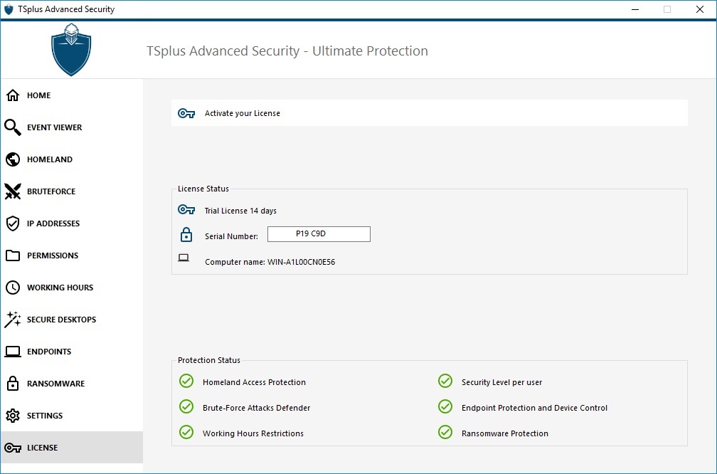 tsplus advanced security tools