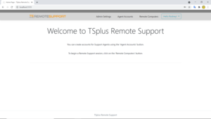 Remote Support web console administrator