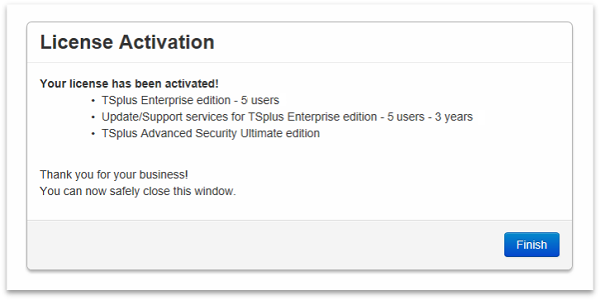 License activation rwmote support