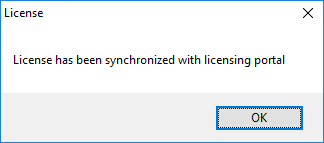 license synchronized