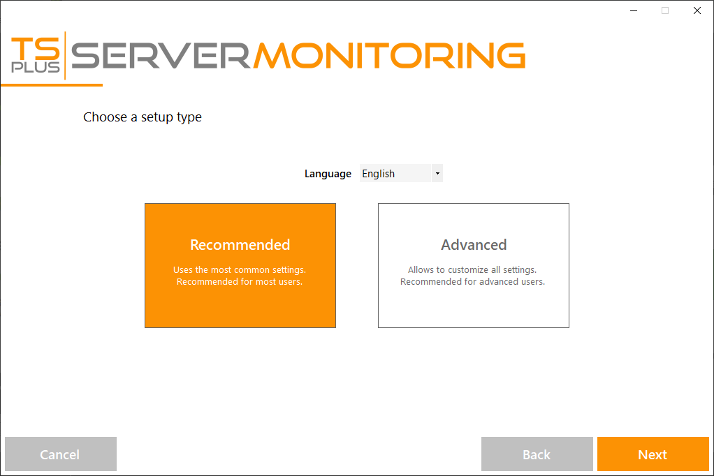 setup-Server Monitoring-choose1