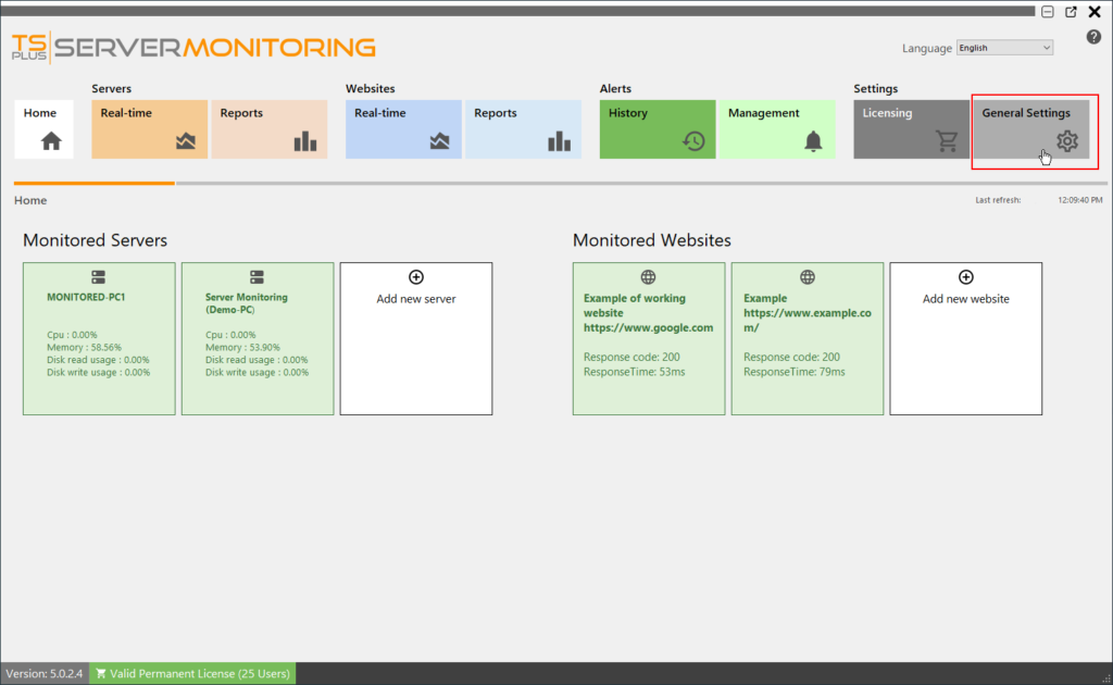 Read more about the article Server Monitoring Settings