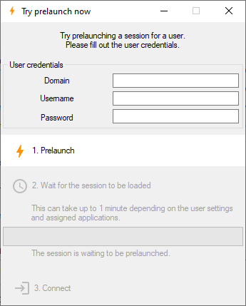 Session Prelaunch session prelaunch try prelaunch now interface