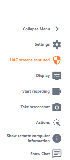 Interact With The Remote Session agent actions