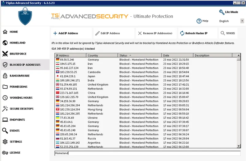 Advanced Security Feature Global IP Management​