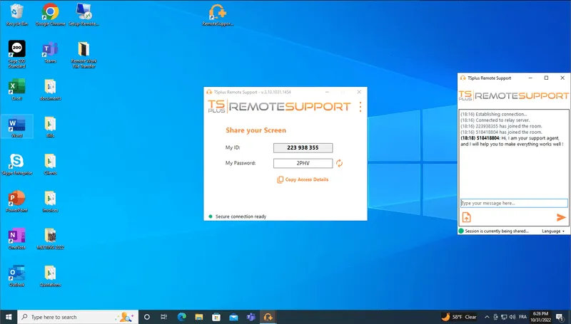 remote support lite client p 800