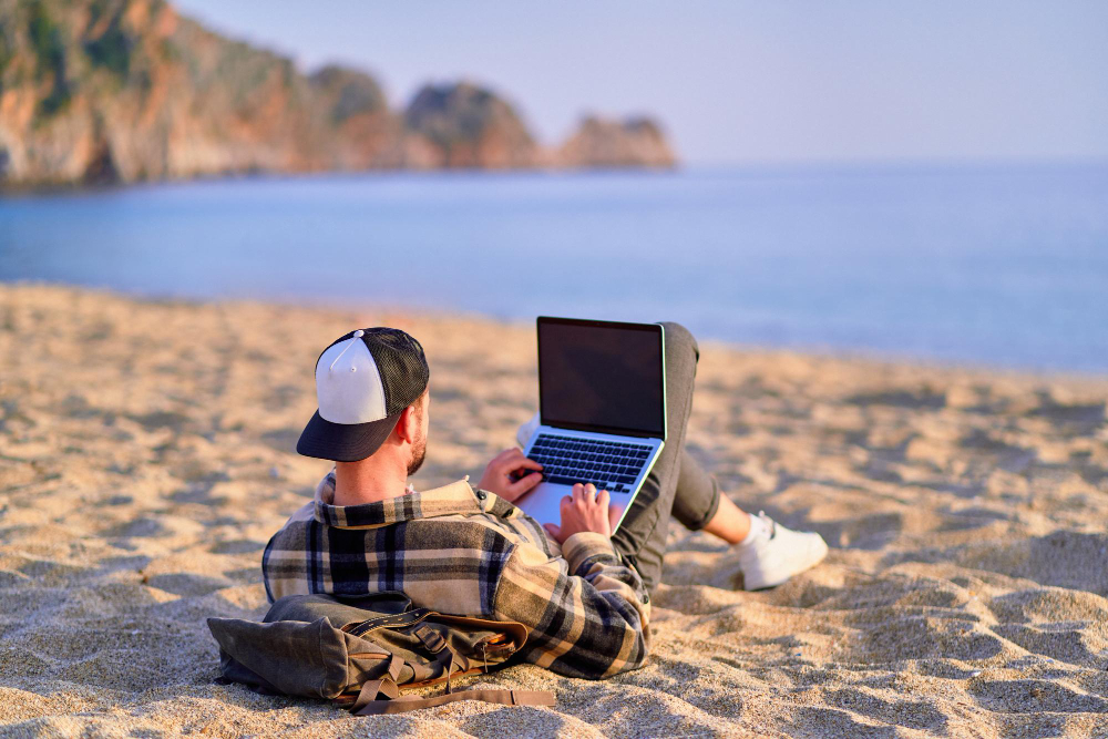 Remote workstation showcasing TSplus Palestine remote capabilities.