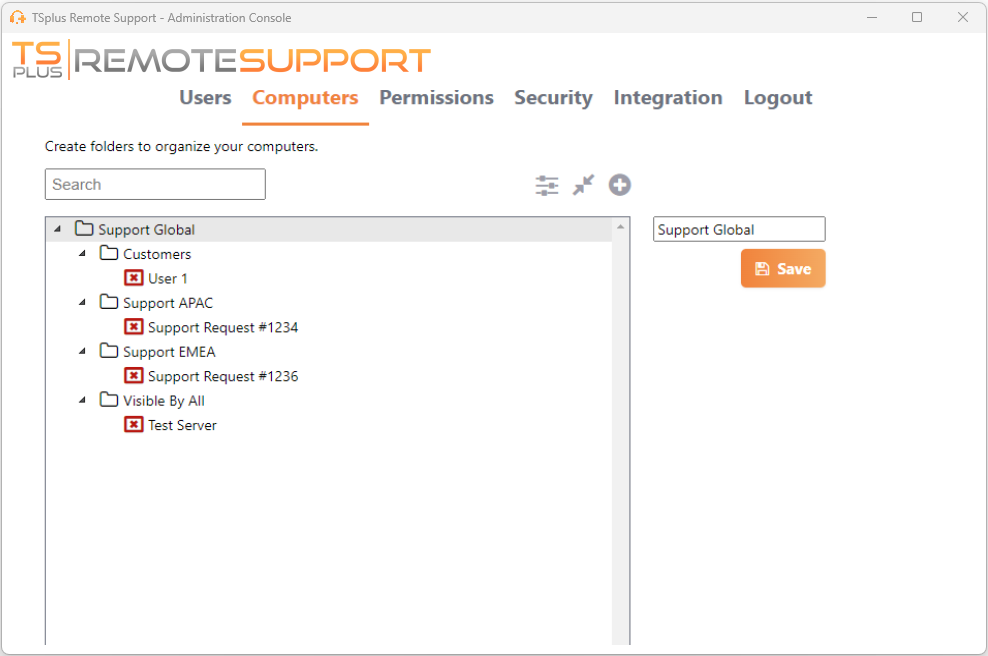 Remote Support Administration Console administration new computer