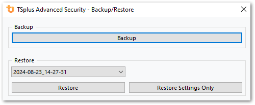 Advanced - Backup And Restore settings advanced backup2